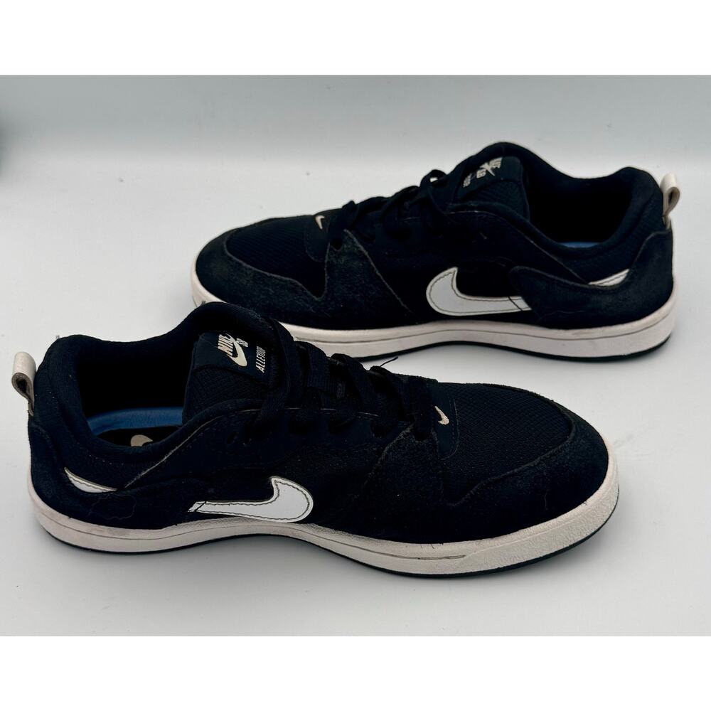 NIKE SB ALLEYOOP' BLACK WHITE SIZE 5.5Y GS CJ0883-001 #184 - Picture 4 of 12
